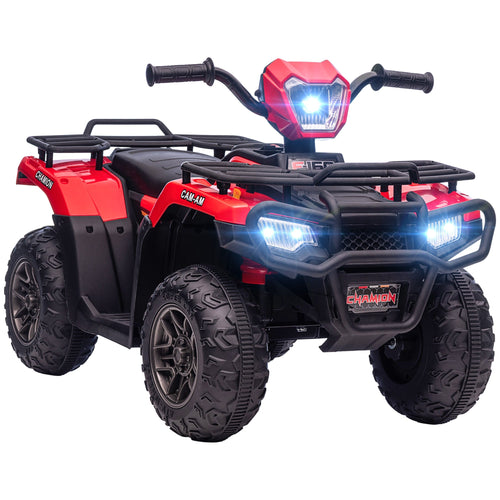 12V Kids ATV Quad, Battery Powered Electric 4 Wheeler with MP3, Red