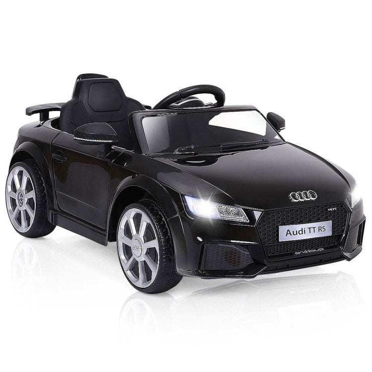 12V Kids Electric Ride on Car with Remote Control and Music Function, Black Powered Ride On Toys   at Gallery Canada