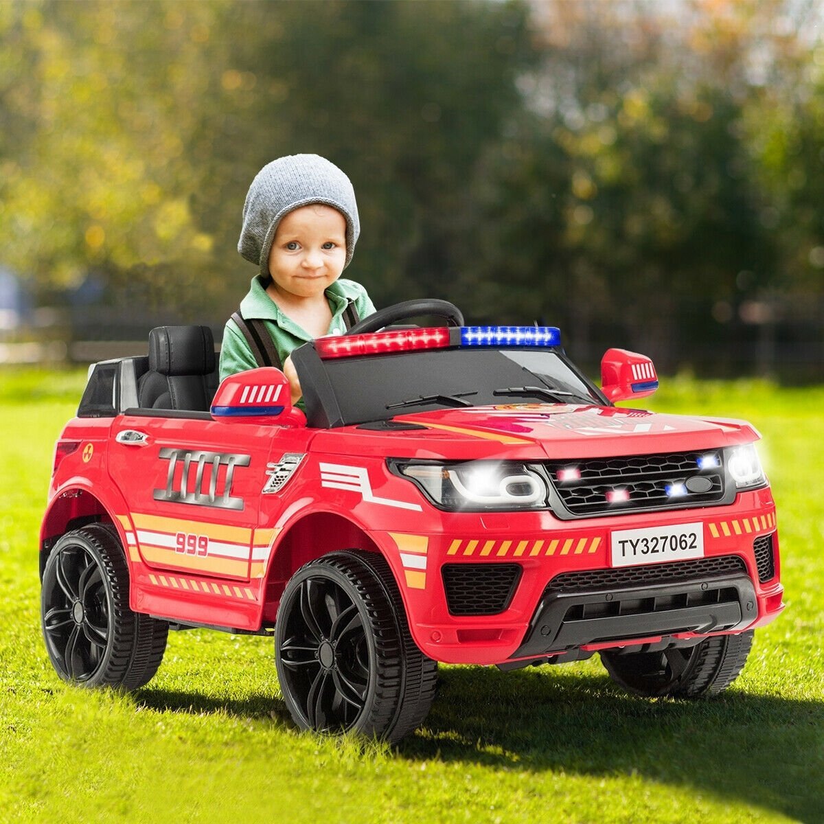 12V Kids Electric Ride On Car with Remote Control, Red Powered Ride On Toys   at Gallery Canada