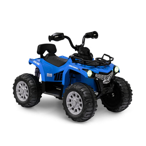 12V Kids Ride On ATV 4 Wheeler with MP3 and Headlights, Blue