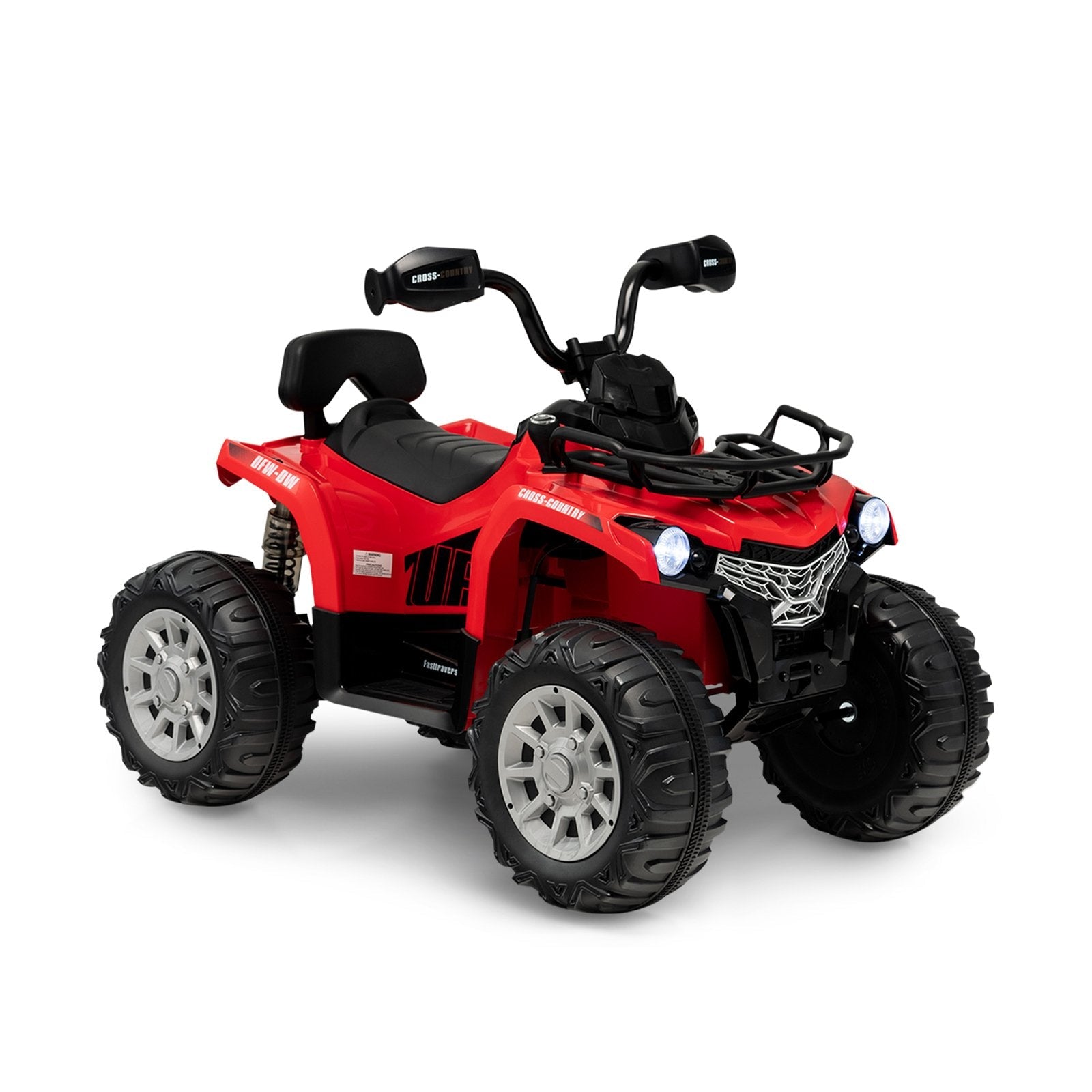 12V Kids Ride On ATV 4 Wheeler with MP3 and Headlights, Red Powered Ride On Toys   at Gallery Canada