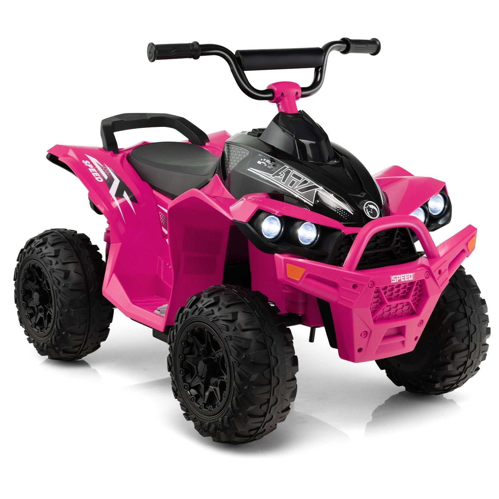 12V Kids Ride On ATV with High/Low Speed and Comfortable Seat, Pink Powered Ride On Toys   at Gallery Canada