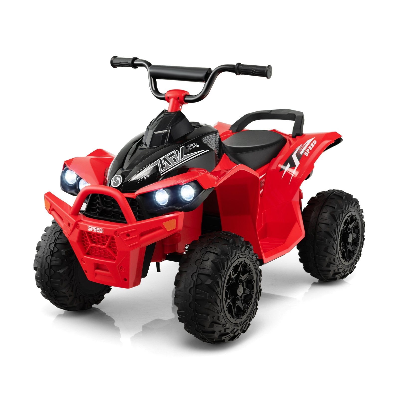 12V Kids Ride On ATV with High/Low Speed and Comfortable Seat, Red Powered Ride On Toys   at Gallery Canada