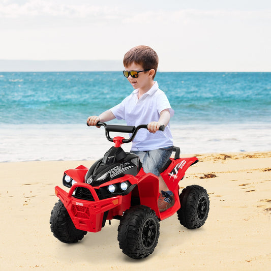 12V Kids Ride On ATV with High/Low Speed and Comfortable Seat, Red Powered Ride On Toys   at Gallery Canada