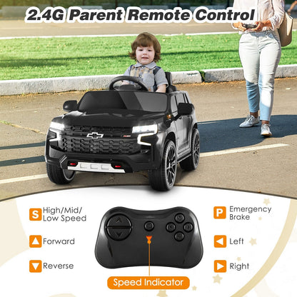 12V Kids Ride on Car with 2.4G Remote Control, Black Powered Ride On Toys   at Gallery Canada