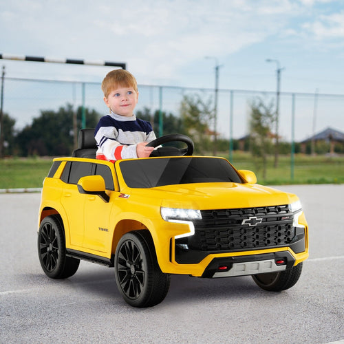 12V Kids Ride on Car with 2.4G Remote Control, Yellow