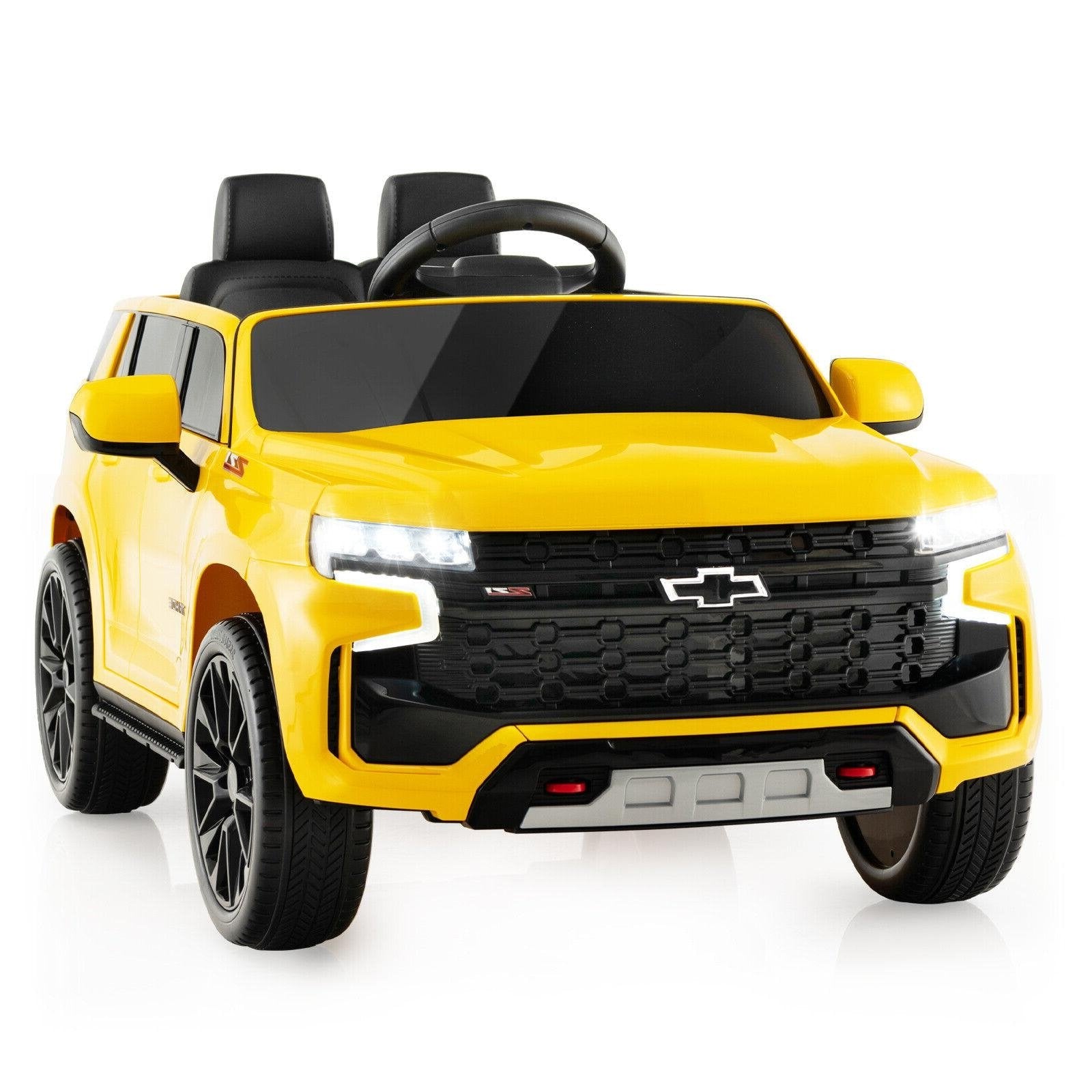 12V Kids Ride on Car with 2.4G Remote Control, Yellow Powered Ride On Toys   at Gallery Canada