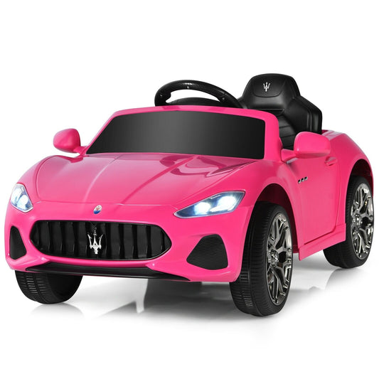 12V Kids Ride-On Car with Remote Control and Lights, Pink Powered Ride On Toys   at Gallery Canada