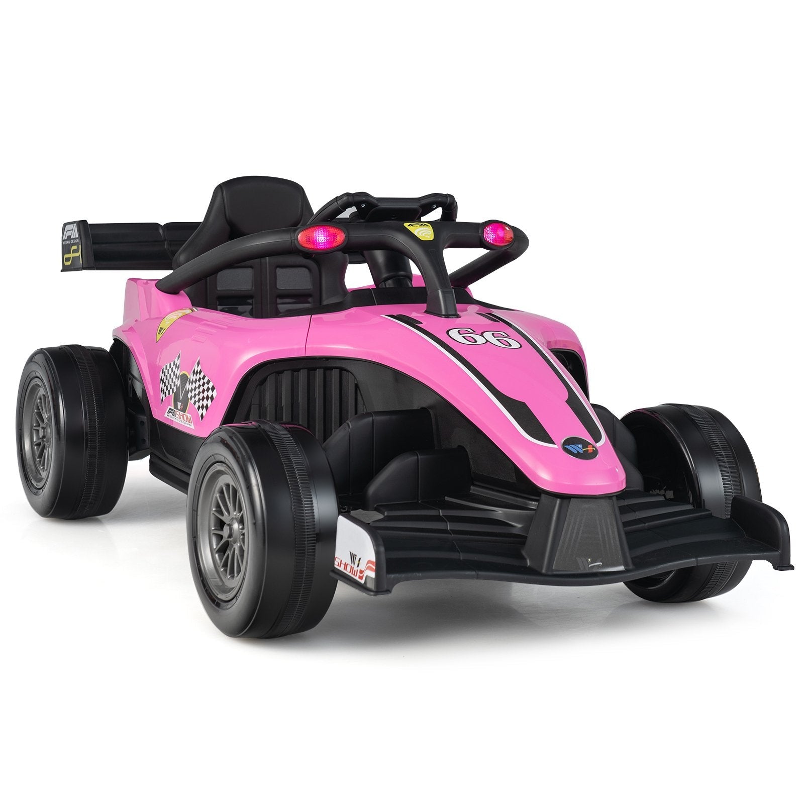 12V Kids Ride on Electric Formula Racing Car with Remote Control, Pink Powered Ride On Toys   at Gallery Canada