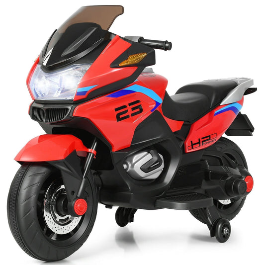 12V Kids Ride On Motorcycle Electric Motor Bike, Red Powered Ride On Toys   at Gallery Canada