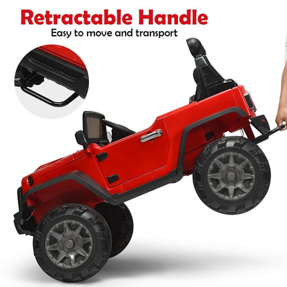 12V Kids Ride On Truck with Remote Control and Double Magnetic Door, Red Powered Ride On Toys   at Gallery Canada