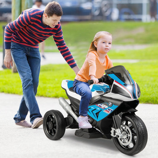 12V Licensed BMW Kids Motorcycle Ride-On Toy for 37-96 Months Old Kids, Blue Powered Ride On Toys   at Gallery Canada