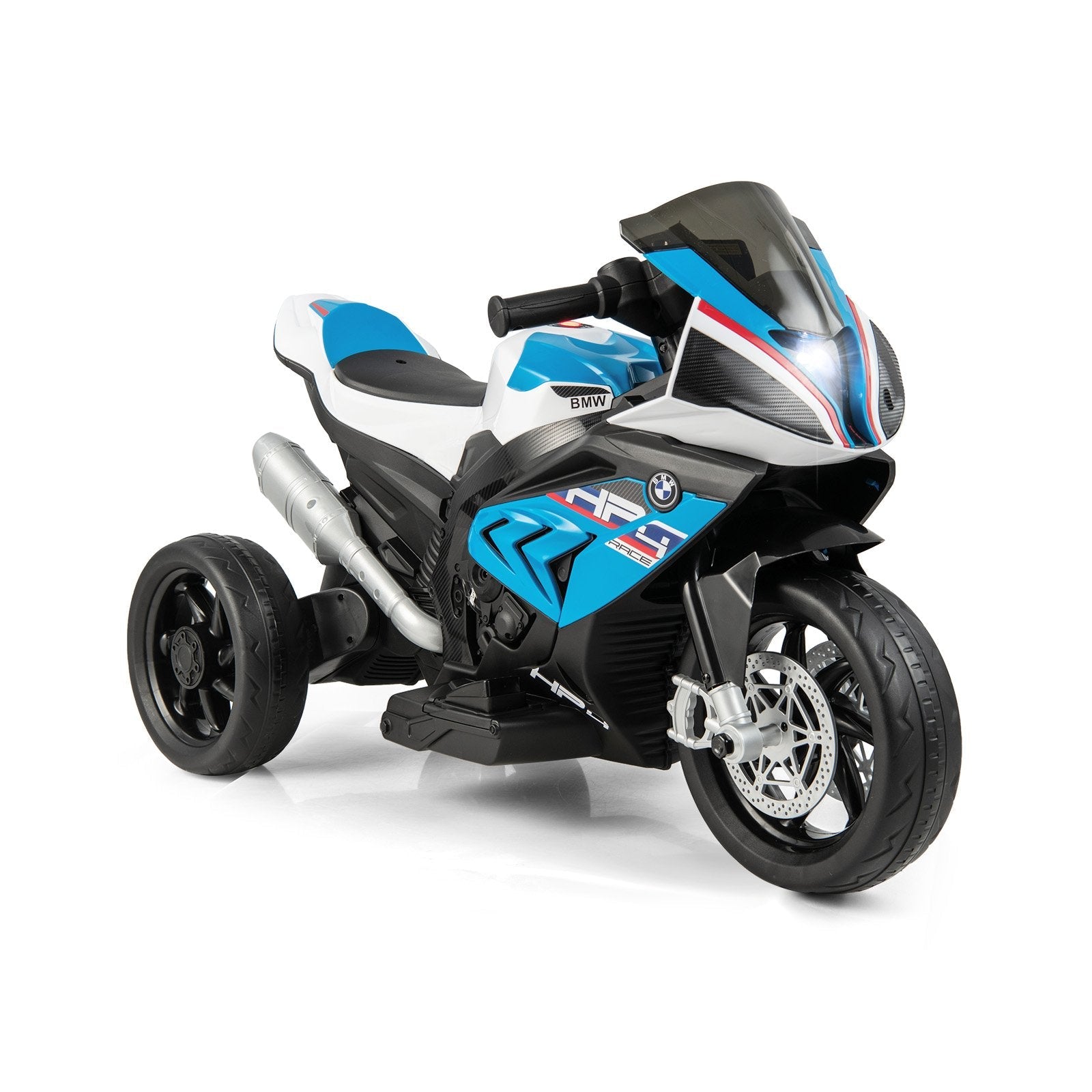 12V Licensed BMW Kids Motorcycle Ride-On Toy for 37-96 Months Old Kids, Blue Powered Ride On Toys   at Gallery Canada