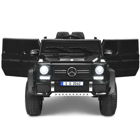 12V Licensed Mercedes-Benz Kids Ride On Car, Black Powered Ride On Toys Black  at Gallery Canada