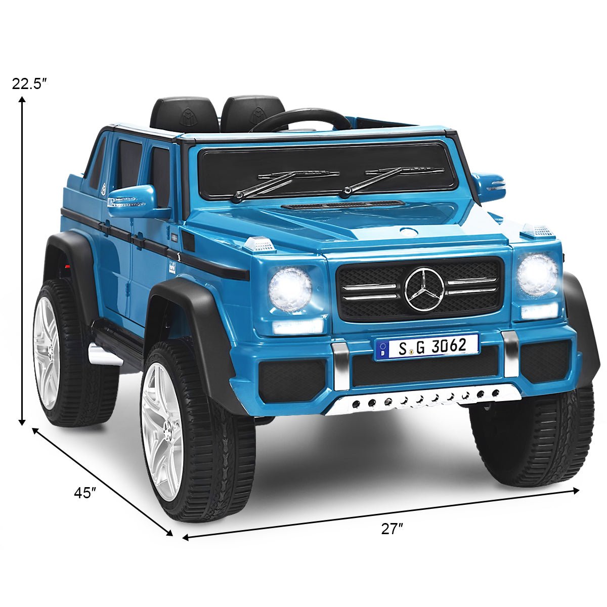 12V Licensed Mercedes-Benz Kids Ride On Car, Navy Powered Ride On Toys   at Gallery Canada