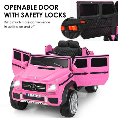 12V Licensed Mercedes-Benz Kids Ride On Car, Pink Powered Ride On Toys   at Gallery Canada