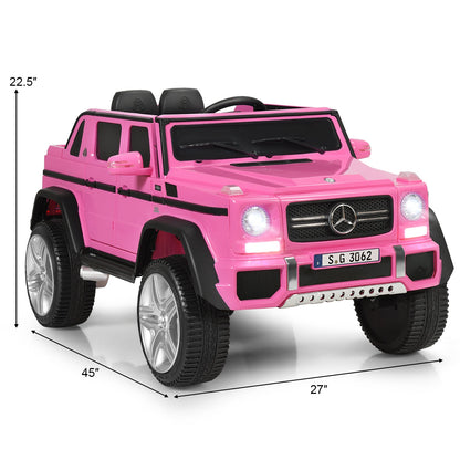 12V Licensed Mercedes-Benz Kids Ride On Car, Pink Powered Ride On Toys   at Gallery Canada