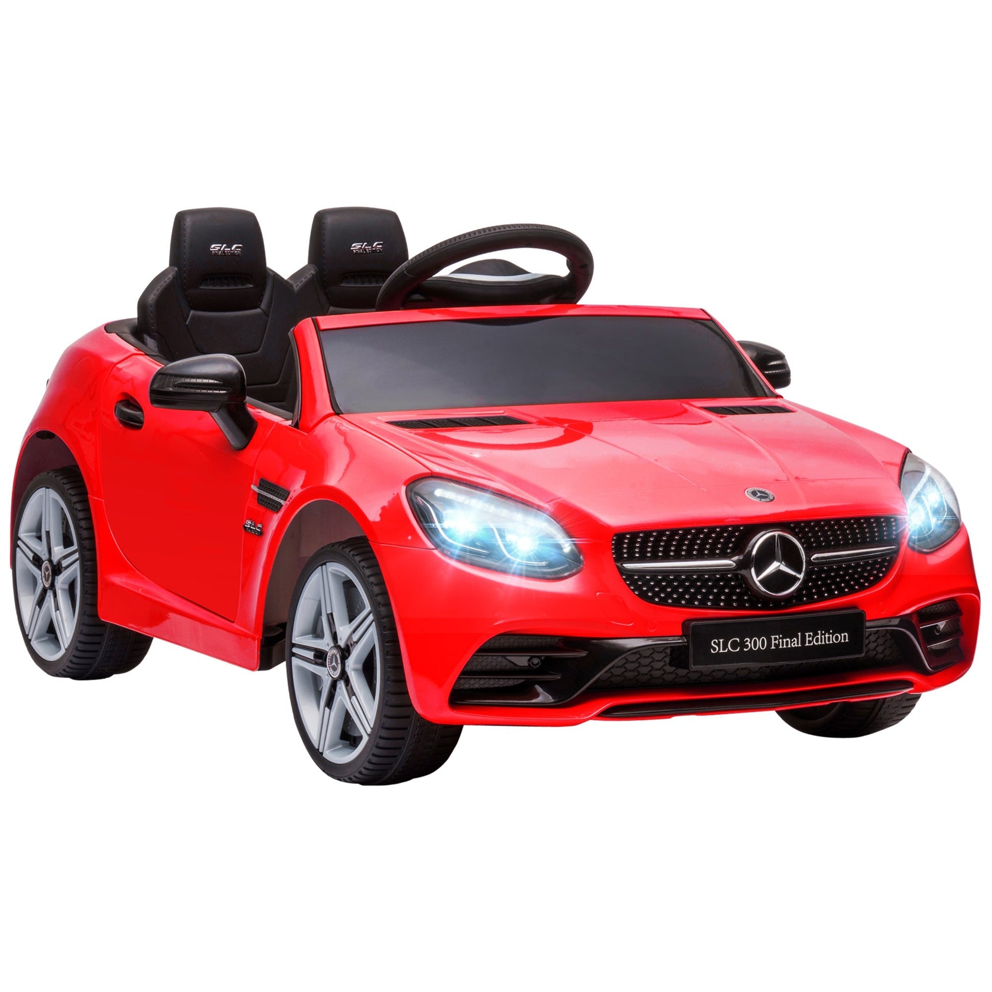 12V Ride On Car with Parent Remote Control Two Motors Music Lights Suspension Wheels for 3-6 Years Red Electric Toy Cars Red  at Gallery Canada