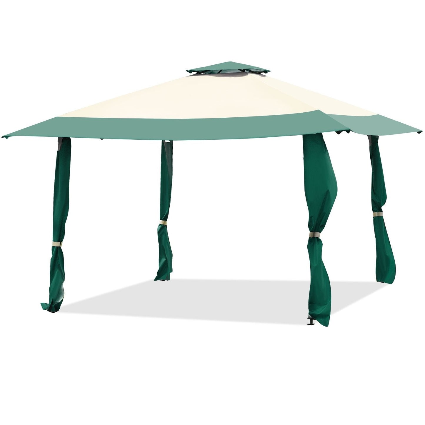 13 Feet x 13 Feet Pop Up Canopy Tent Instant Outdoor Folding Canopy Shelter, Green Gazebos   at Gallery Canada