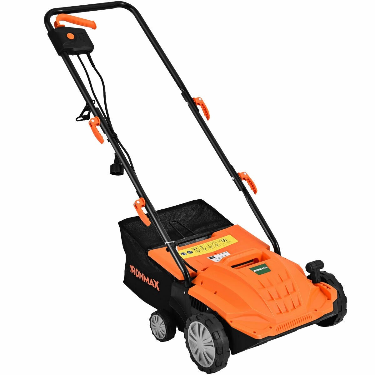 13 Inch 12 Amp Electric Scarifier with Collection Bag and Removable Blades, Orange Lawn Care Tools   at Gallery Canada