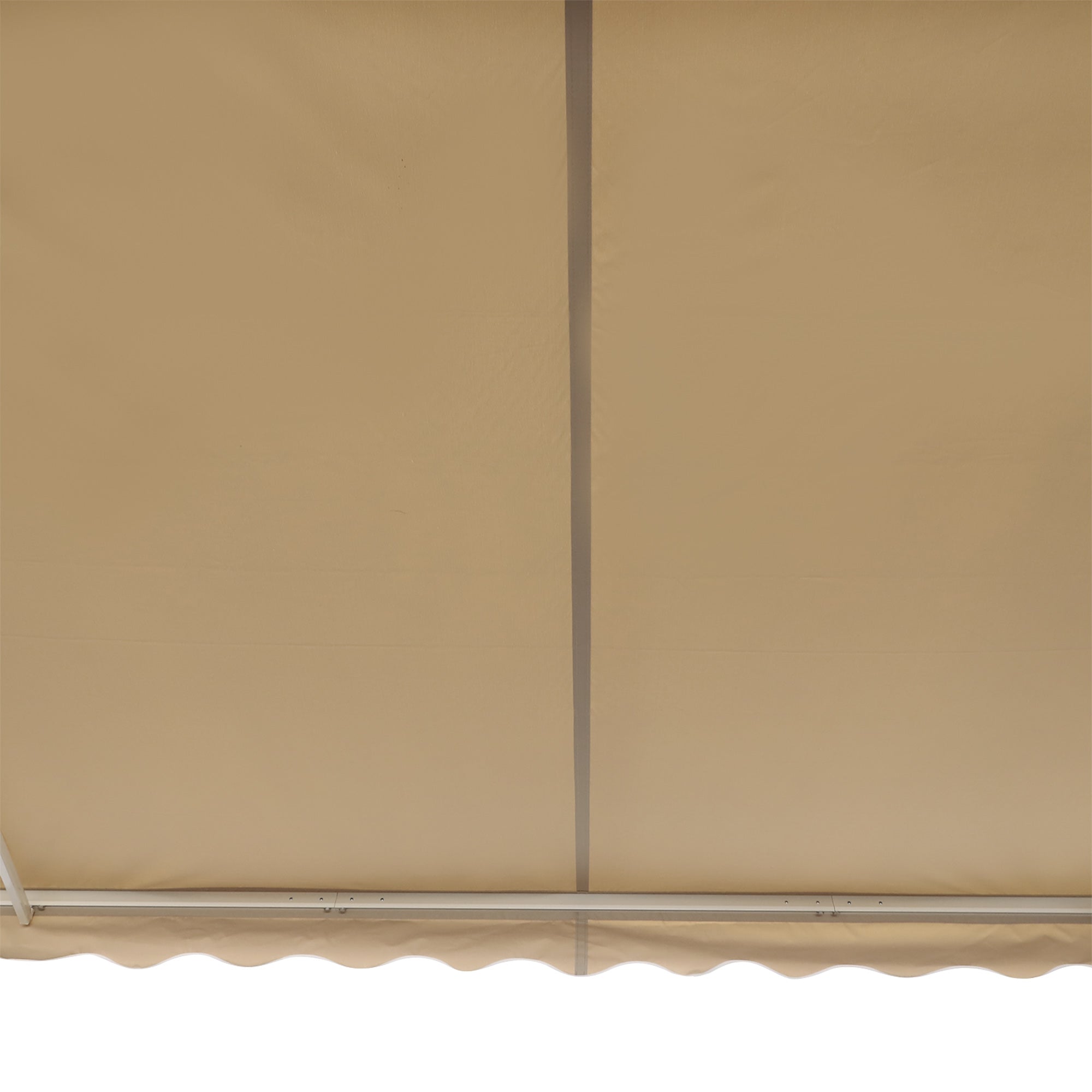 13' x 8' Manual Retractable Patio Awning Sun Shade Outdoor Deck Window Door Canopy Shelter Aluminum Frame Khaki Window Awnings   at Gallery Canada