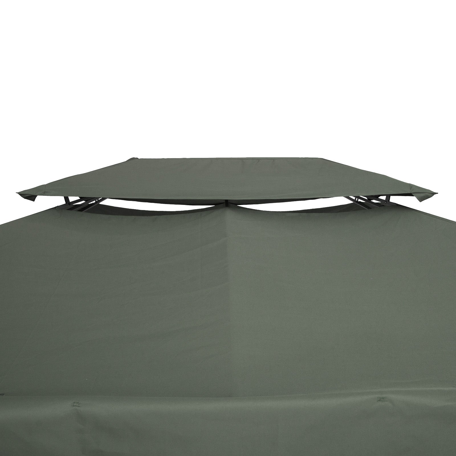 13.1' x 9.8' Gazebo Replacement Canopy 2 Tier Top UV Cover Pavilion Garden Patio Outdoor, Deep Grey (TOP ONLY) Gazebo Canopy Replacement   at Gallery Canada