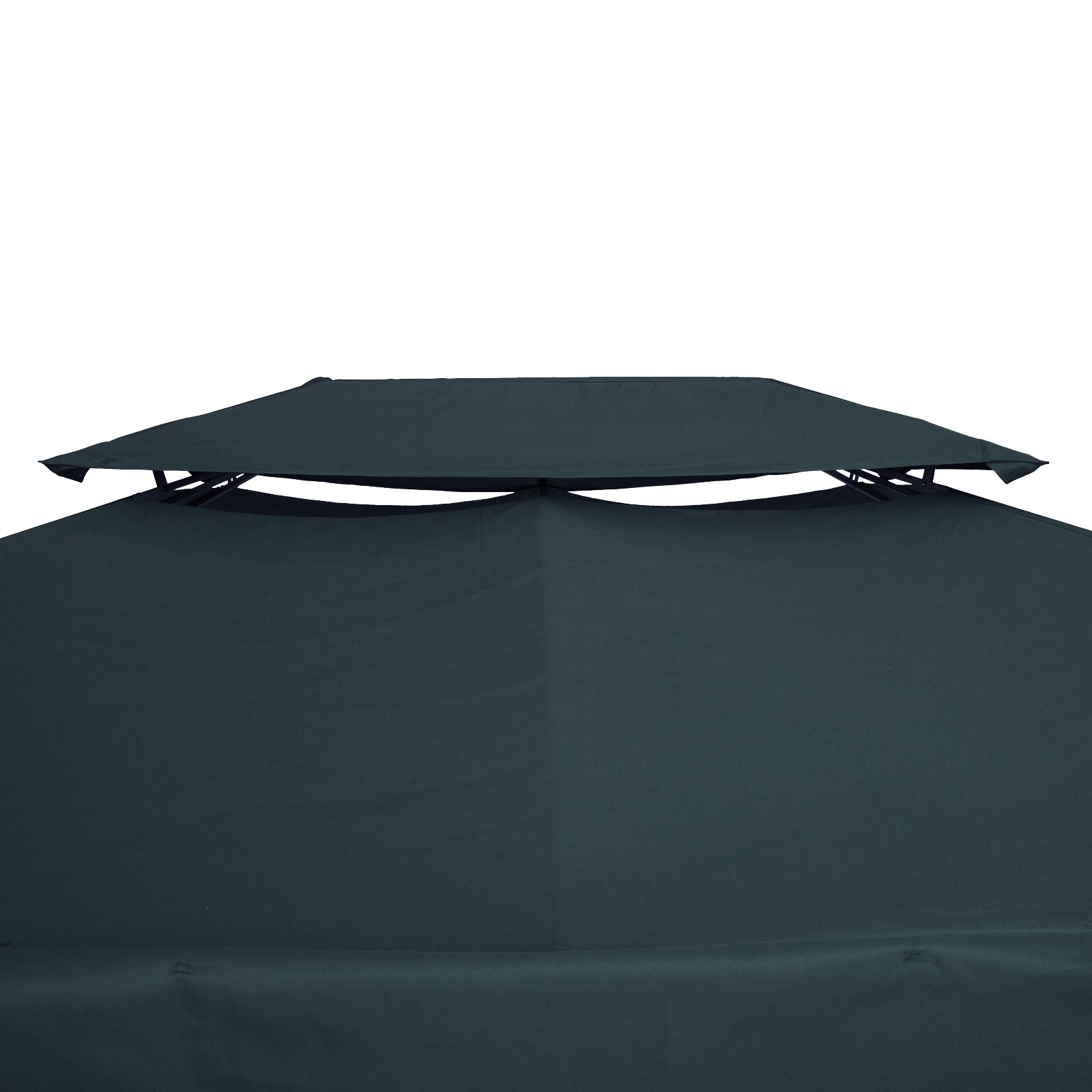 13.1' x 9.8' Gazebo Replacement Canopy 2 Tier Top UV Cover Pavilion Garden Patio Outdoor, Grey (TOP ONLY) Gazebo Canopy Replacement   at Gallery Canada