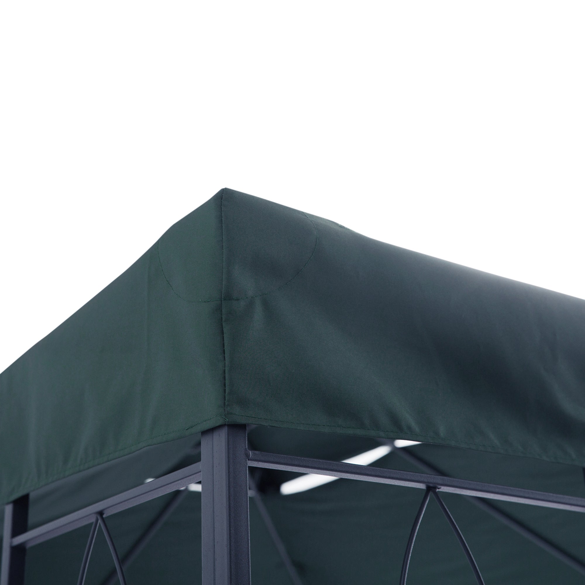 13.1' x 9.8' Gazebo Replacement Canopy 2 Tier Top UV Cover Pavilion Garden Patio Outdoor, Grey (TOP ONLY) Gazebo Canopy Replacement   at Gallery Canada