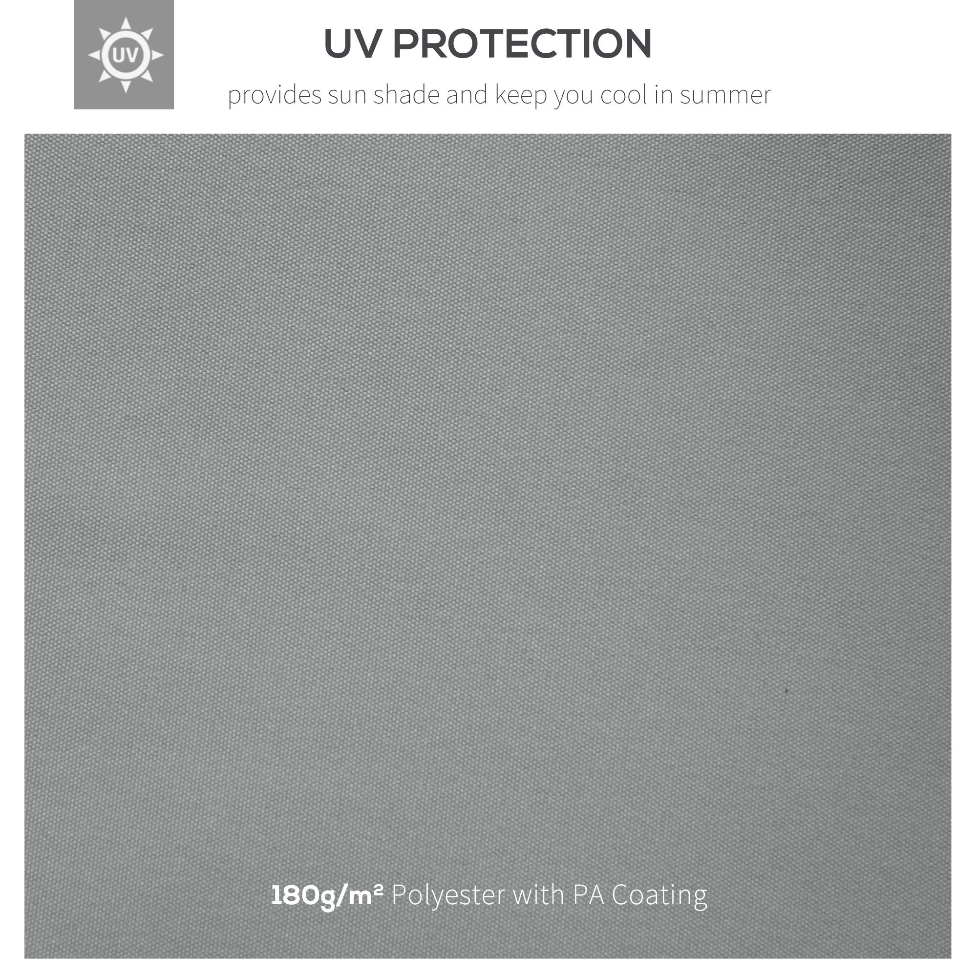 13.1' x 9.8' Gazebo Replacement Canopy 2 Tier Top UV Cover Pavilion Garden Patio Outdoor, Light Grey (TOP ONLY) Gazebo Canopy Replacement   at Gallery Canada