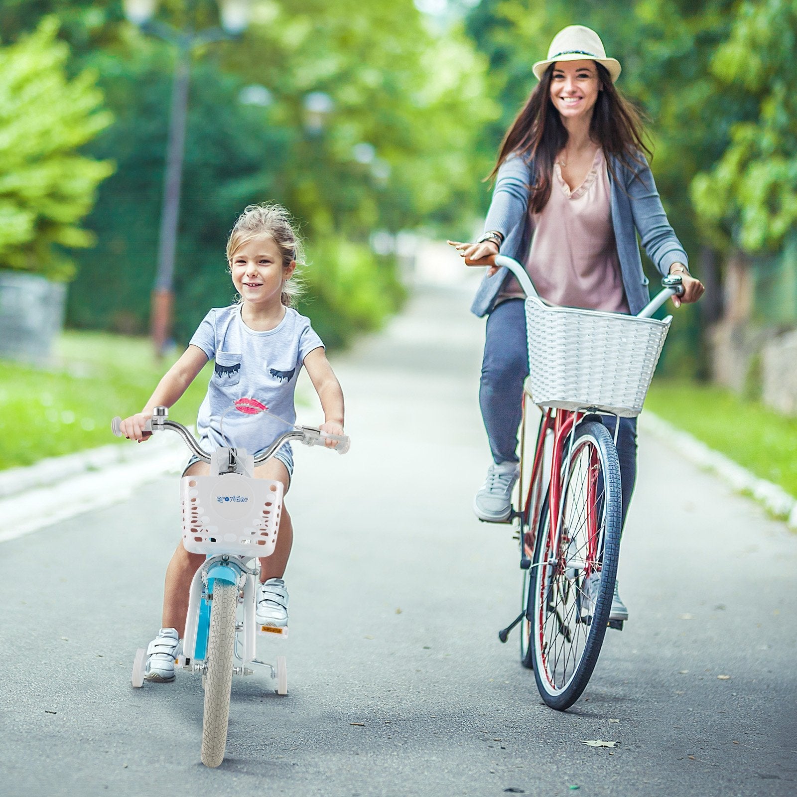 14/16/18 Inch Kids Bike with Dual Brakes and Adjustable Seat-16 inches, Blue Kids Bike   at Gallery Canada