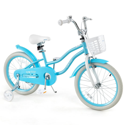 14/16/18 Inch Kids Bike with Dual Brakes and Adjustable Seat-18 inches, Blue Kids Bike   at Gallery Canada