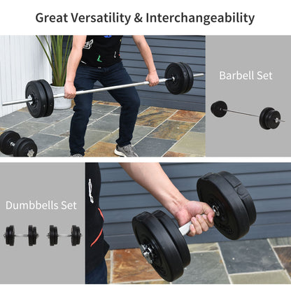 145lbs Dumbbell &; Barbell Adjustable Set Plate Bar Clamp Rod Home Gym Sports Area Exercise Dumbbells & Barbells   at Gallery Canada