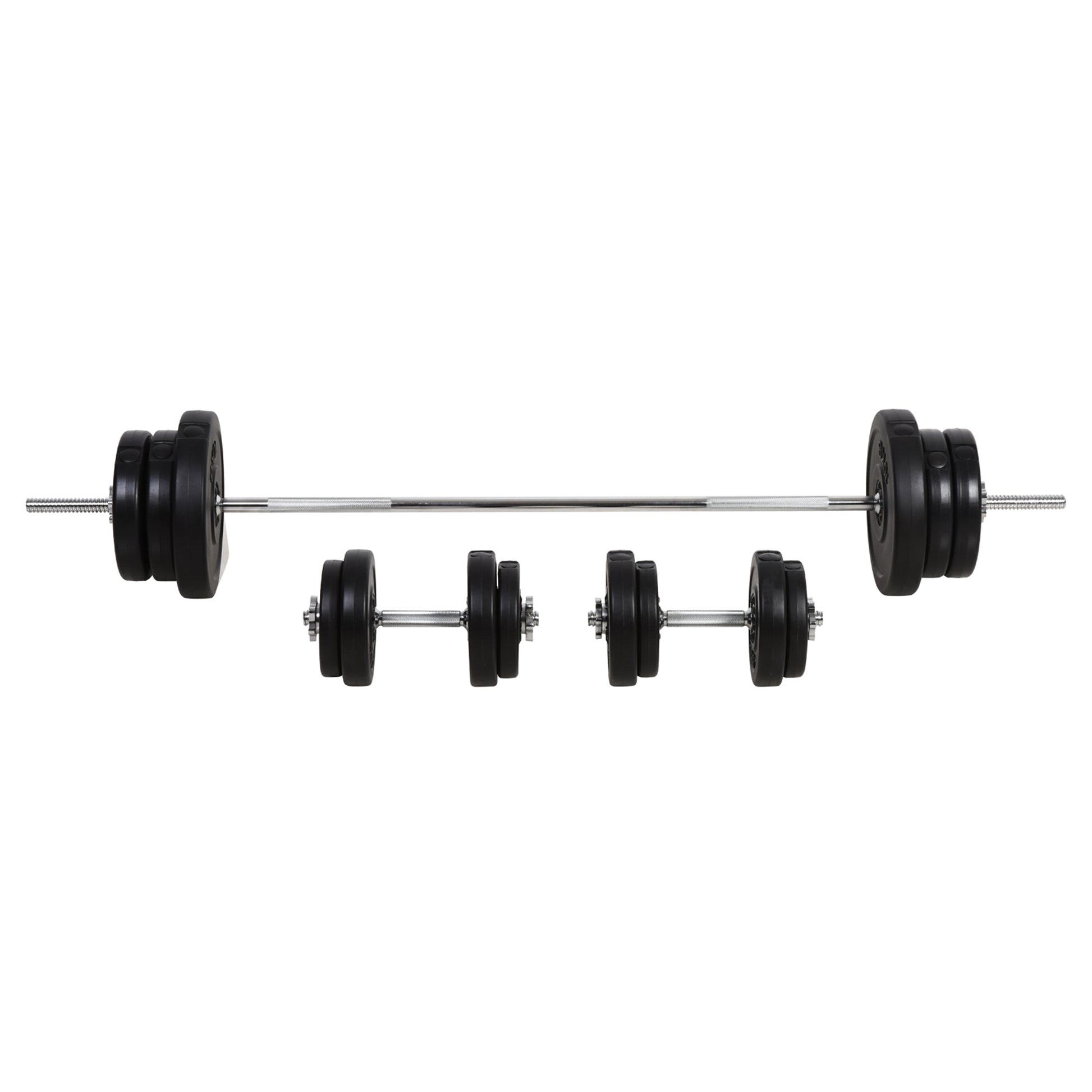 145lbs Dumbbell &; Barbell Adjustable Set Plate Bar Clamp Rod Home Gym Sports Area Exercise Dumbbells & Barbells   at Gallery Canada