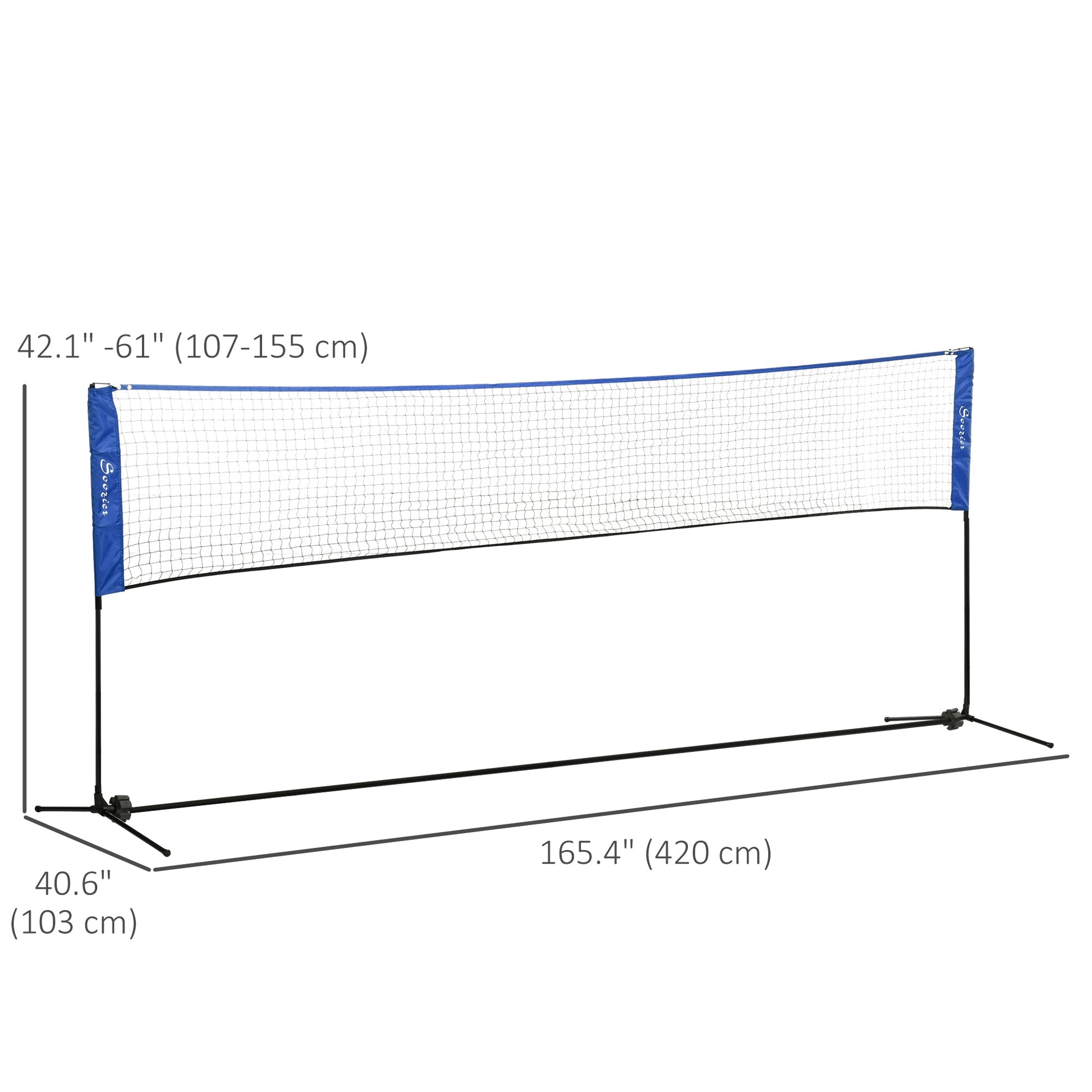 14ft Badminton Net, Height Adjustable Outdoor Sports Net with Carry Bag, for Tennis, Pickleball and Volleyball Badminton   at Gallery Canada