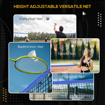 14ft Badminton Net, Height Adjustable Outdoor Sports Net with Carry Bag, for Tennis, Pickleball and Volleyball Badminton   at Gallery Canada