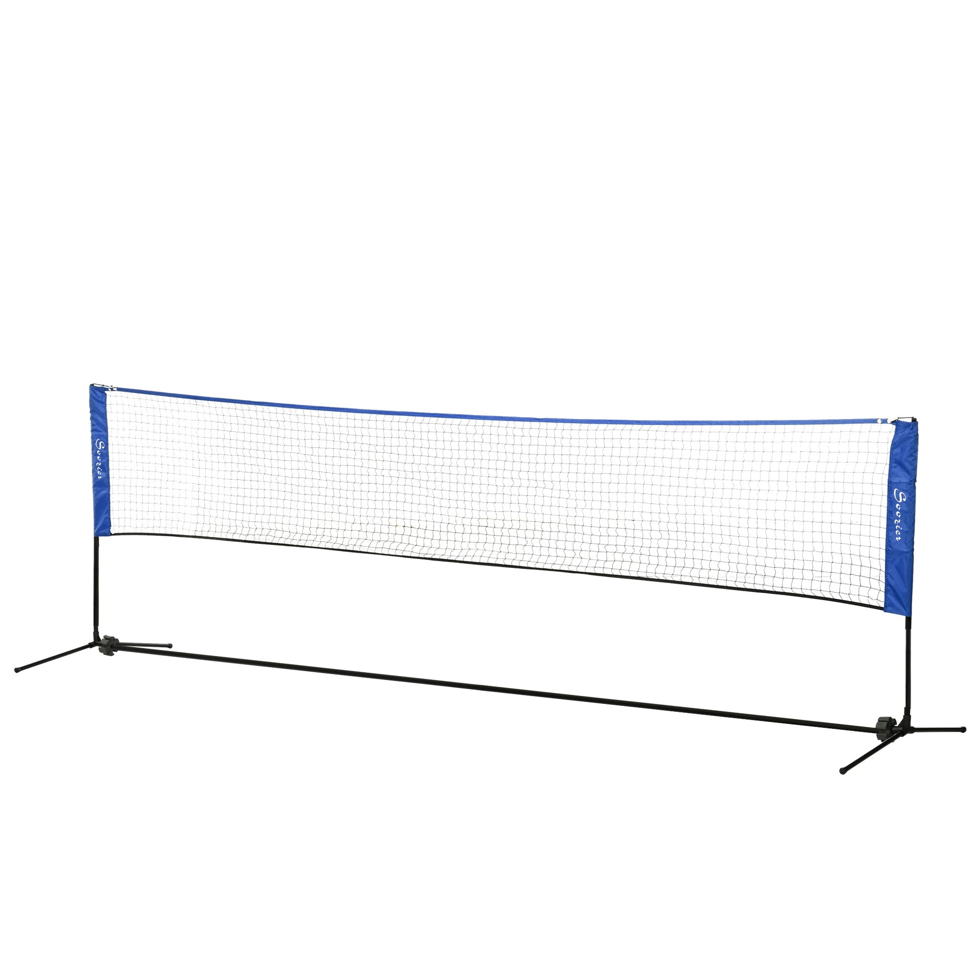 14ft Badminton Net, Height Adjustable Outdoor Sports Net with Carry Bag, for Tennis, Pickleball and Volleyball Badminton Blue and Black  at Gallery Canada