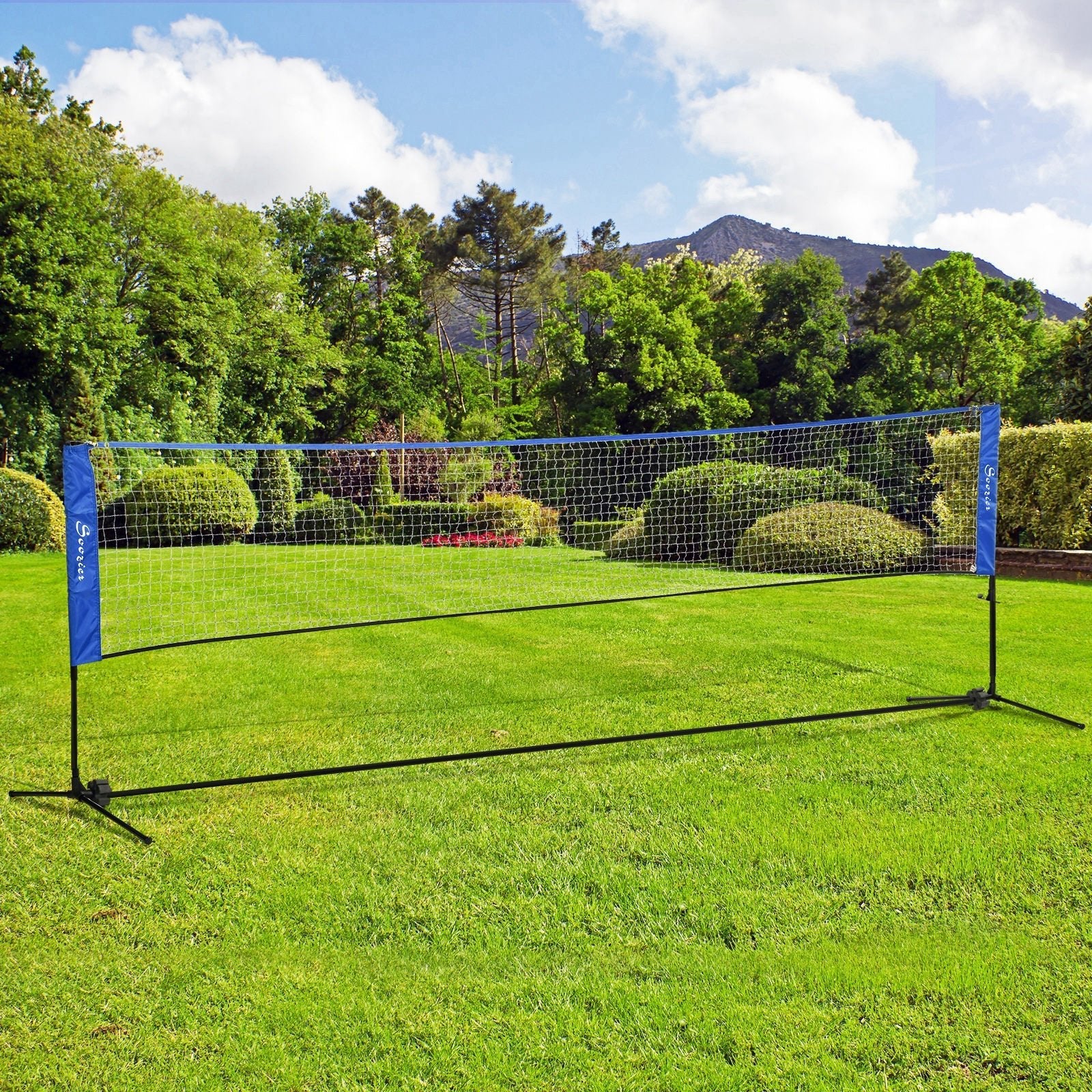 14ft Badminton Net, Height Adjustable Outdoor Sports Net with Carry Bag, for Tennis, Pickleball and Volleyball Badminton   at Gallery Canada