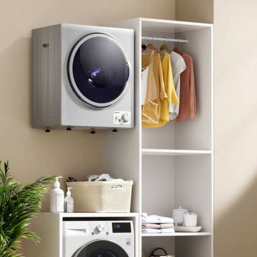 1.5 Cu .ft Clothes Dryer with with Stainless Steel Wall Mount, Silver Dryers   at Gallery Canada