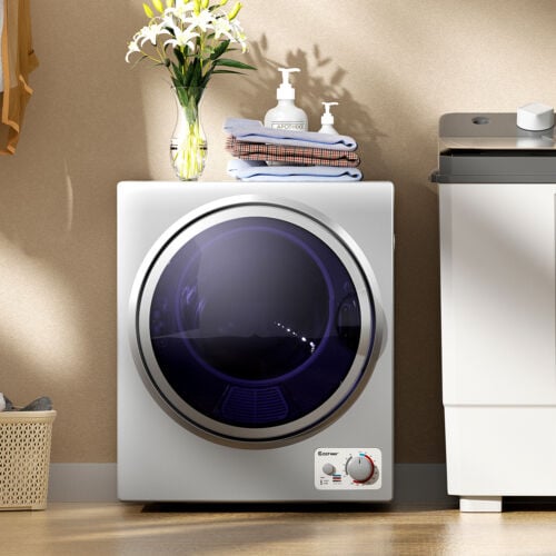 1.5 Cu .ft Clothes Dryer with with Stainless Steel Wall Mount, Silver Dryers   at Gallery Canada