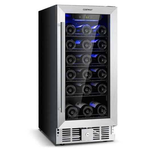 15 Inch 30-Bottle Wine Cooler with Temperature Memory, Black Wine & Beverage Coolers Black  at Gallery Canada