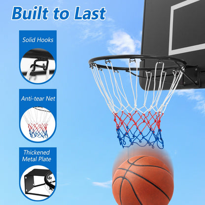 15-Inch Basketball Rim Goal Replacement with All Weather Net and Mounting Hardware, Black Sport Equipments   at Gallery Canada