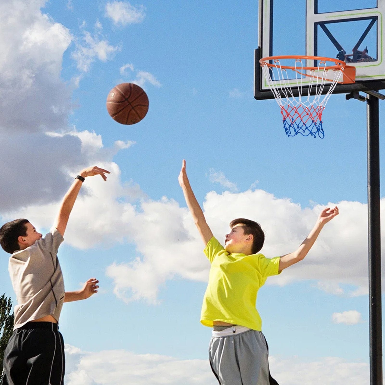 15-Inch Basketball Rim Goal Replacement with All Weather Net and Mounting Hardware, Orange Sport Equipments   at Gallery Canada