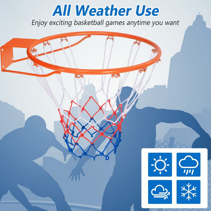 15-Inch Basketball Rim Goal Replacement with All Weather Net and Mounting Hardware, Orange Sport Equipments   at Gallery Canada