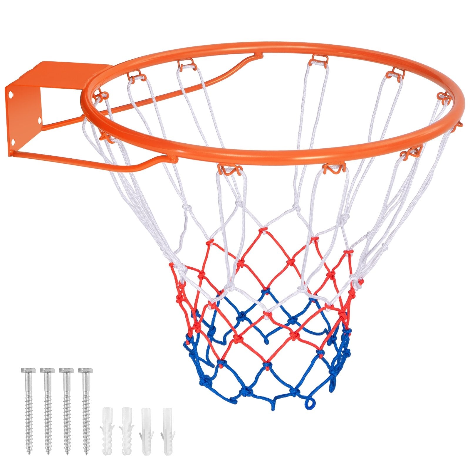 15-Inch Basketball Rim Goal Replacement with All Weather Net and Mounting Hardware, Orange Sport Equipments Orange  at Gallery Canada