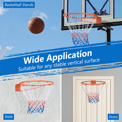 15-Inch Basketball Rim Goal Replacement with All Weather Net and Mounting Hardware, Orange Sport Equipments   at Gallery Canada