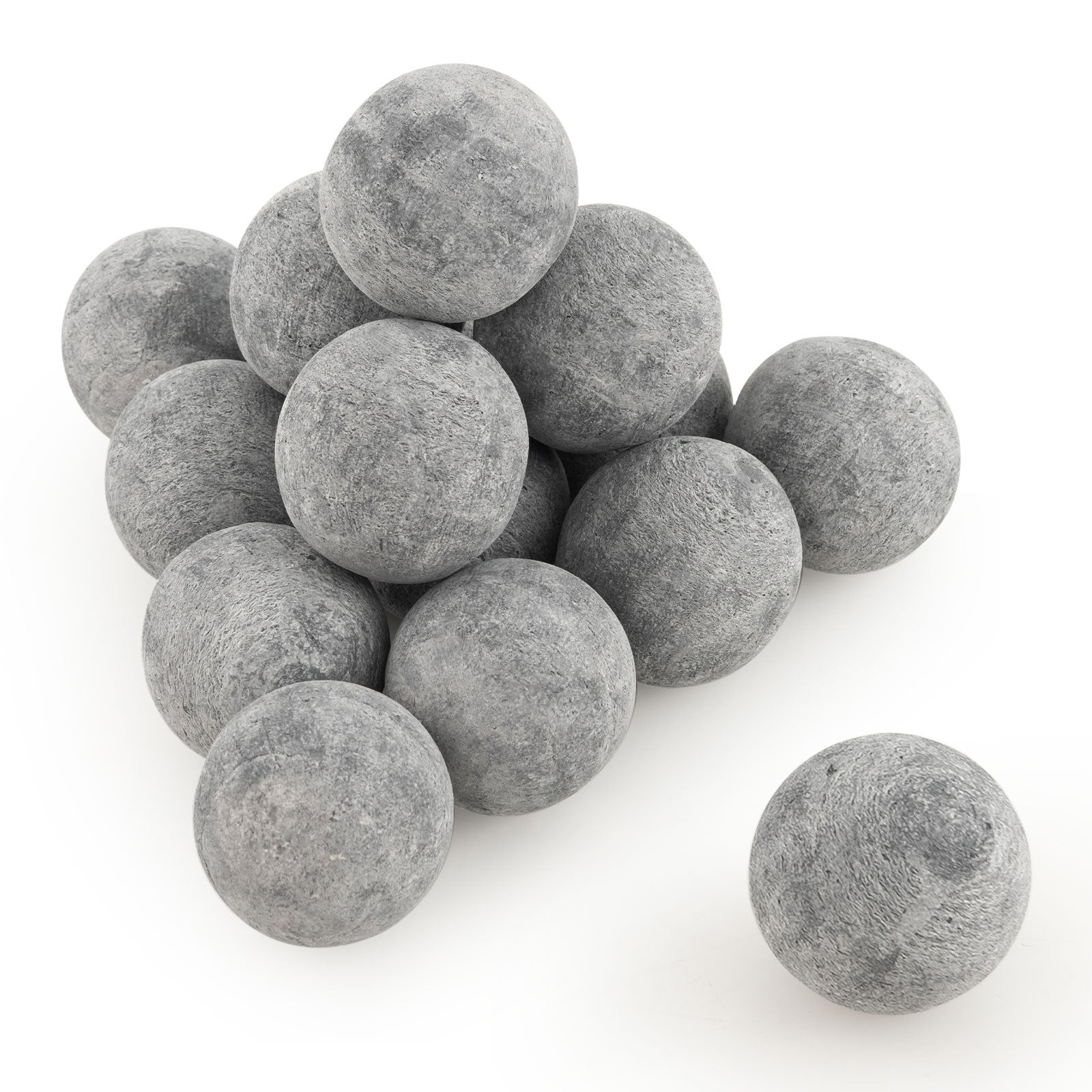 15 Pieces Ceramic Fiber Fire Balls for Outdoor Use, Gray Fire Pits   at Gallery Canada