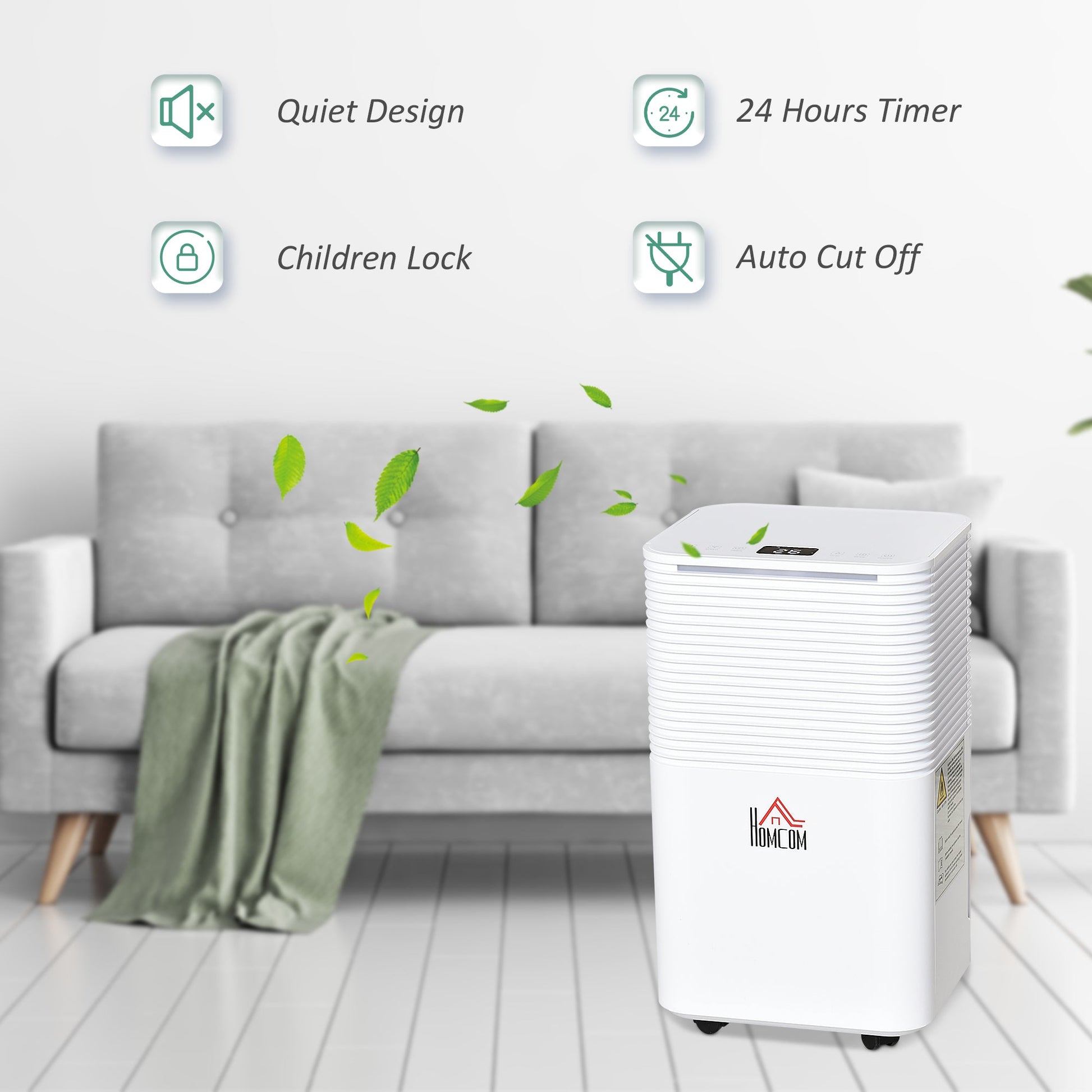 1500 sq.Ft Portable Quiet Dehumidifier for Home Laundry Room Bedroom Basement, 25pt Electric Moisture Air De-Humidifier with 3 Modes Home Dehumidifiers   at Gallery Canada