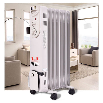 1500 W Electric Portable Oil Filled Radiator Space Heater with 3 Heat Settings Space Heaters   at Gallery Canada