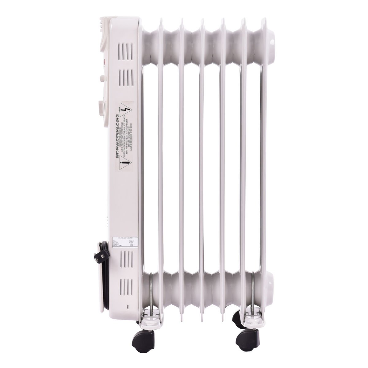 1500 W Electric Portable Oil Filled Radiator Space Heater with 3 Heat Settings Space Heaters   at Gallery Canada