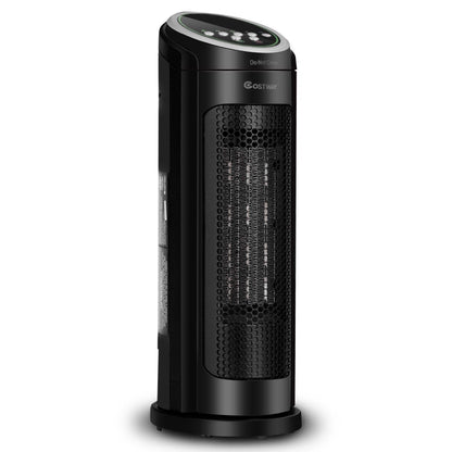 1500 W LED Portable Oscillating PTC Ceramic Space Heater, Black Space Heaters   at Gallery Canada